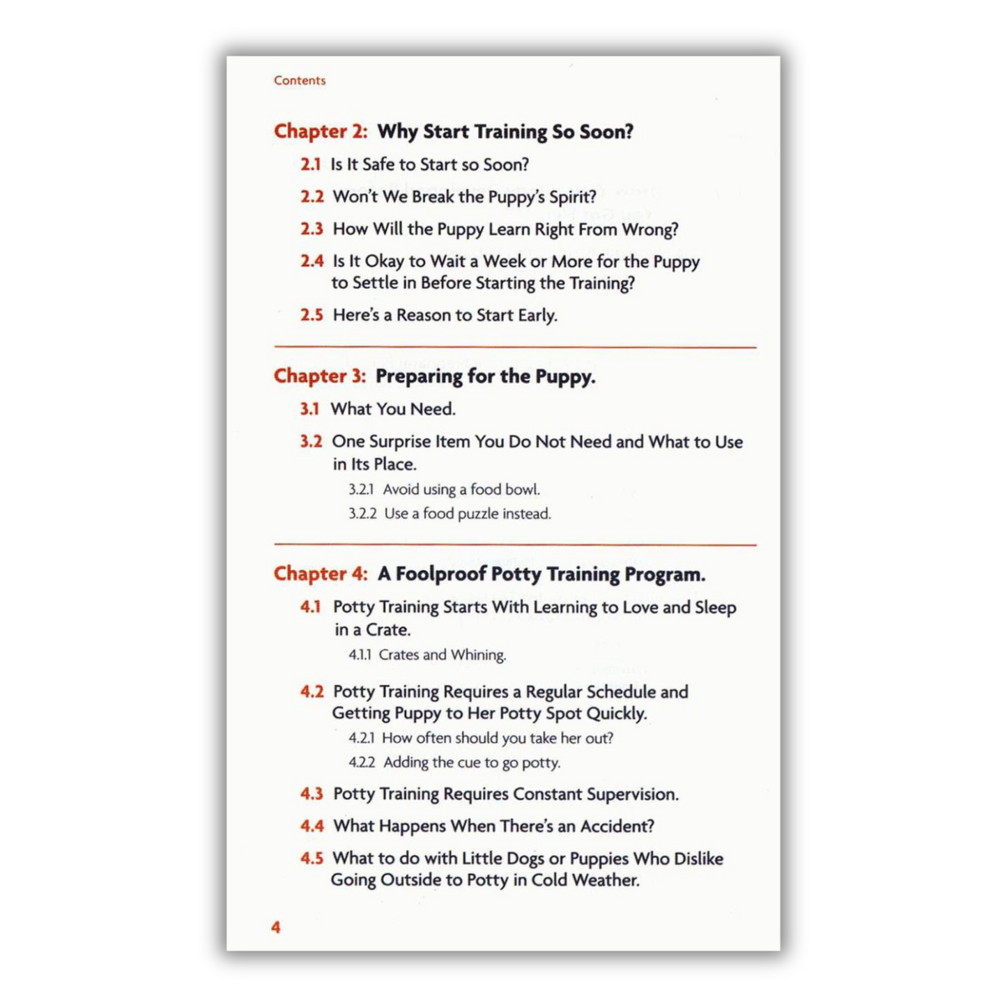 inside page of Perfect Puppy in 7 Days