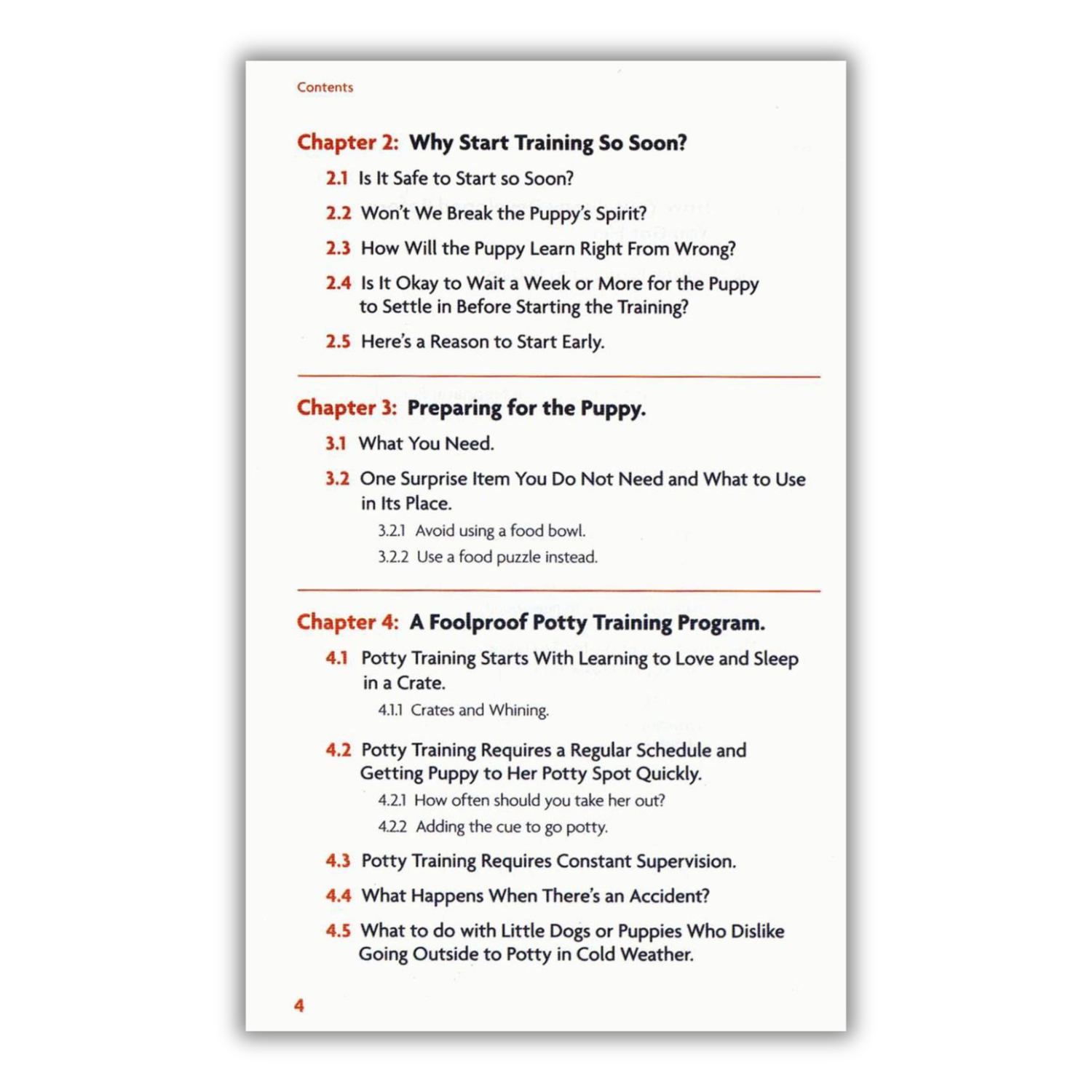 inside page of Perfect Puppy in 7 Days